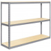 Wide Span Heavy Duty Rivet Shelving w/ Wood Decking