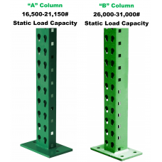 Welded Teardrop Pallet Rack Upright Frames